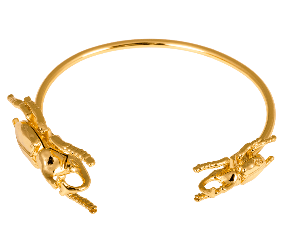 IOAKU-Beetle-cuff-gold