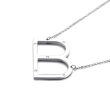 IOAKU-Letter-Necklace-B-Silver