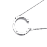 IOAKU-Letter-Necklace-C -Silver
