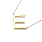 IOAKU-Letter-Necklace-E-Gold