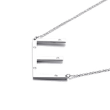 IOAKU-Letter-Necklace-E-Silver
