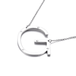 IOAKU-Letter-Necklace-G-Silver