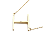 IOAKU-Letter-Necklace-H-Gold