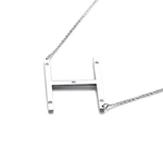 IOAKU-Letter-Necklace-H-Silver