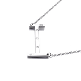 IOAKU-Letter-Necklace-I-Silver
