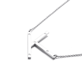 IOAKU-Letter-Necklace-K-Silver