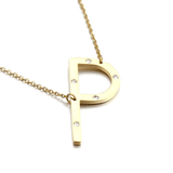 IOAKU-Letter-Necklace-P-Gold