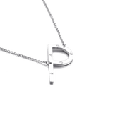 IOAKU-Letter-Necklace-P-Silver