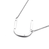 IOAKU-Letter-Necklace-U-Silver
