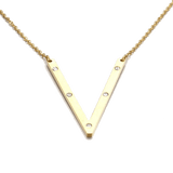IOAKU-Letter-Necklace-V-Gold