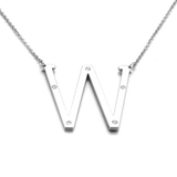 IOAKU-Letter-Necklace-W-Silver