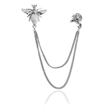 QUEEN BI - Double chain brooch
