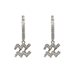 Zodiac Sparkle Micro Hoop