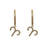 Zodiac Sparkle Micro Hoop