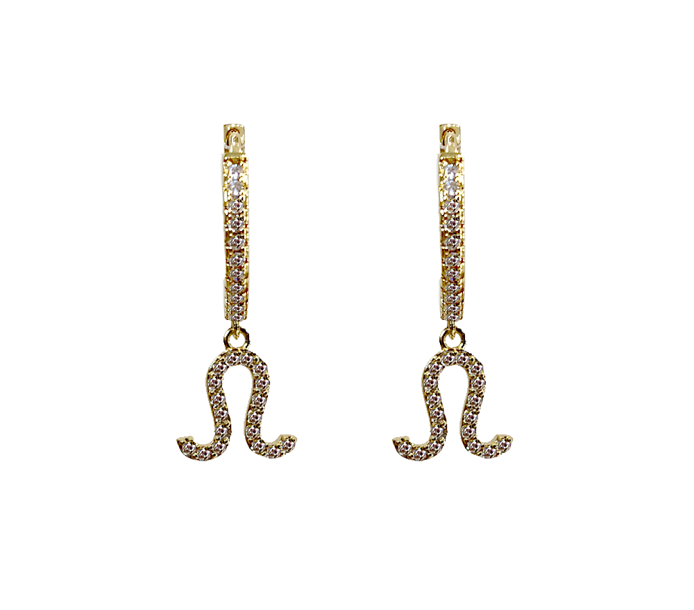 Zodiac Sparkle Micro Hoop