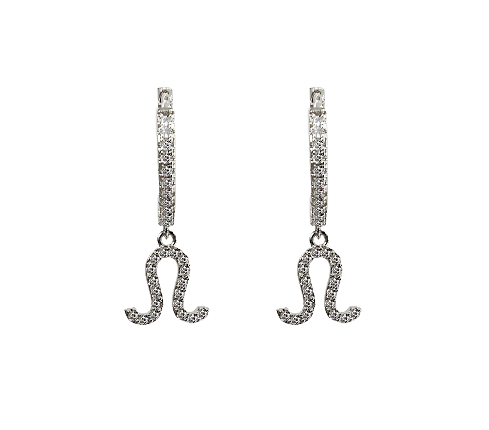 Zodiac Sparkle Micro Hoop