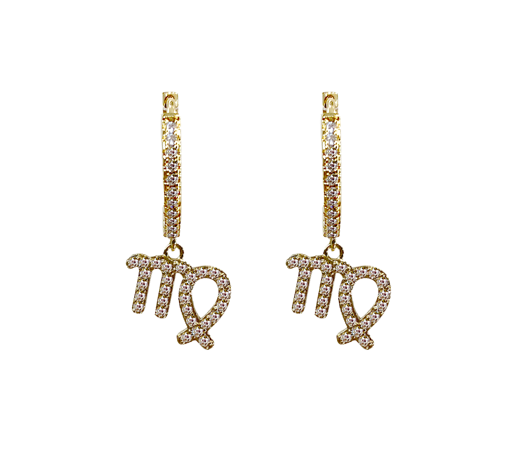 Zodiac Sparkle Micro Hoop