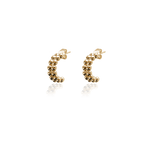BERRY DOUBLE LOOP EARRINGS