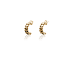 BERRY DOUBLE LOOP EARRINGS