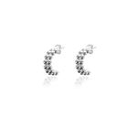 BERRY DOUBLE LOOP EARRINGS