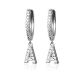IDENTITY SPARKLE HOOP MICRO AZ EARRINGS