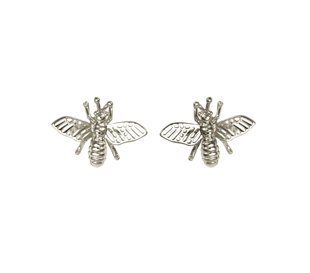 IOAKU Earrings Stud Insect Silver