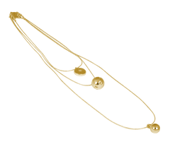 IOAKU necklace globe multifunctional gold