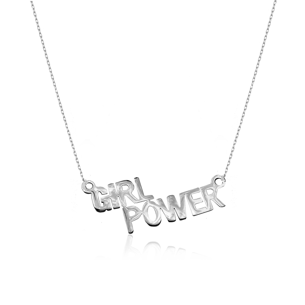 STATEMENT QUOTE MINI NECKLACE - GIRL POWER