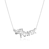 STATEMENT QUOTE MINI NECKLACE - GIRL POWER