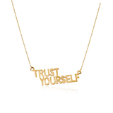 STATEMENT QUOTE MINI HALSBAND - TRUST YOURSELF