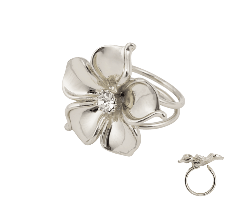 IOAKU Ring La Fleur Silver