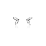MICRO 2 WING CRYSTAL STUD EARRINGS