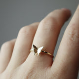 BUTTERFLY METAL RING