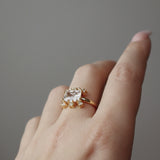 SQUARED SUNSHINE RING White