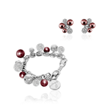 BERRY PEARL SPARKLE COMBO Set - Vinröd