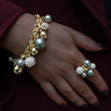 BERRY PEARL SPARKLE Bracelet - Night Green