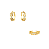 BUBBLE PAVÉ Hoop + Ring Set