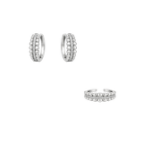 BUBBLE PAVÉ Hoop + Ring Set