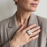 BERRY PEARL MAXI RING