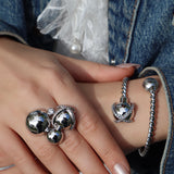 BERRY CRYSTAL LUXE CUFF Armband