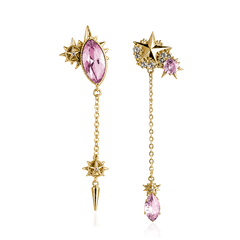 ELECKTRA SPARKLE SPIKE STAR Örhängen - Rosa