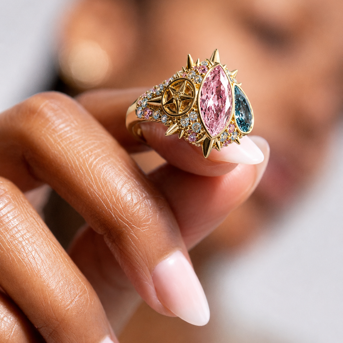 ELECKTRA SPARKLE MULTI RING - Multi