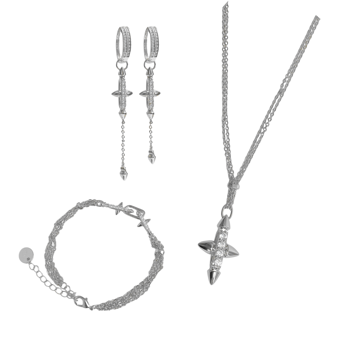 ETERNAL FAITH Set with hoop örhängen