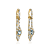 ELECKTRA SPARKLE EYE HOOP Örhängen - Blå