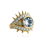 ELECKTRA SPARKLE EYE RING - Blå