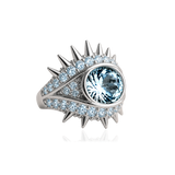ELECKTRA SPARKLE EYE RING - Blå