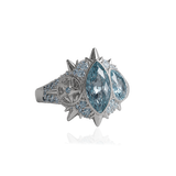 ELECKTRA SPARKLE MULTI RING - Blå