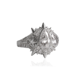 ELECKTRA SPARKLE MULTI RING - Vit