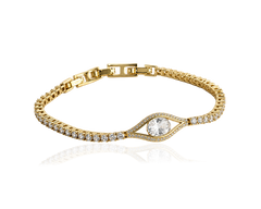 ELECKTRA SPARKLE EYE Armband - Vit