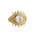 ELECKTRA SPARKLE EYE RING - Vit